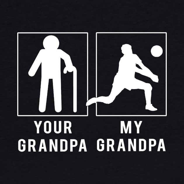 Serve and Spike: 'Volleyball Your Grandpa, My Grandpa' Tee for Grandsons & Granddaughters! by MKGift